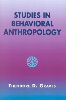 Paperback Studies in Behavioral Anthropology Book