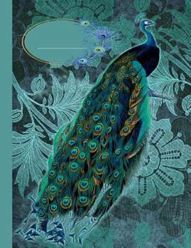 Paperback Peacock Composition Notebook: College Ruled 150 pages 7.44 x 9.69 Lined Writing Paper Journal Book