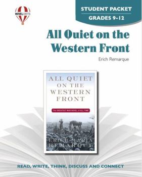Paperback All Quiet on the Western Front - Student Packet by Novel Units Book