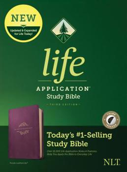 Imitation Leather NLT Life Application Study Bible, Third Edition (Leatherlike, Purple, Indexed) Book