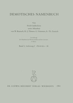 Paperback Demotisches Namenbuch: Lieferung 2 [German] Book