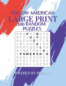 Paperback Fellow American: Large Print 100 Random Puzzles [Large Print] Book
