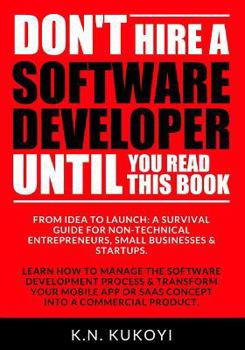 Paperback Don't hire a software developer until you read this book
