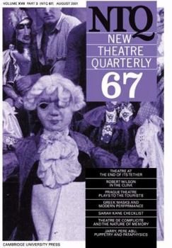 Paperback New Theatre Quarterly 67: Volume 17, Part 3 Book
