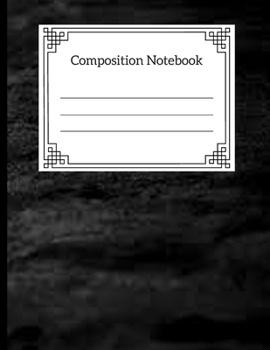 Composition Notebook: Black Marble Notebook Gift: Blank Lined Notebook With Marble Cover!