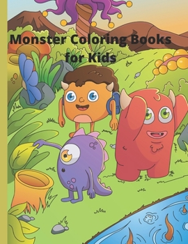 Paperback Monster Coloring Books for Kids Book