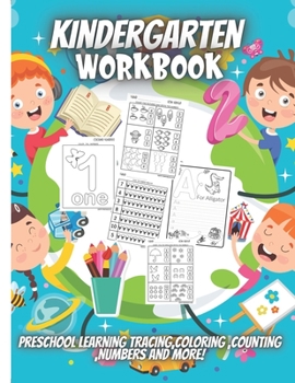 Paperback Kindergarten Workbook: Fun Workbook for Preschool, Kindergarten, and Kids Ages 3-5 Book