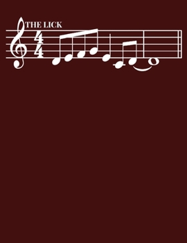 THE LICK: Jazz ( Blank white page Notebook)  for Musicians lover or anyone love Jazz Simple and elegant. 110 pages, high quality cover and (8,5 x 11) inches in size