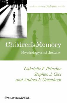 Paperback Children's Memory: Psychology and the Law Book