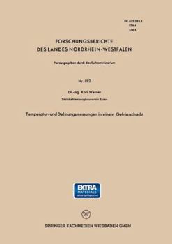 Paperback Temperatur- Und Dehnungsmessungen in Einem Gefrierschacht [German] Book