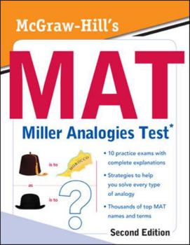 Paperback McGraw-Hill's MAT Miller Analogies Test Book