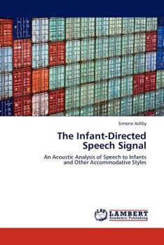 Paperback The Infant-Directed Speech Signal Book