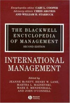 Hardcover The Blackwell Encyclopedia of Management, International Management Book