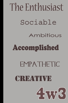 Enneagram 4w3 Daily Gratitude Journal: Day-to-Day Inspirational Notebook inspired by Enneagram number four wing three