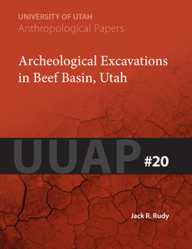 Paperback Archeological Excavations in Beef Basin, Utah: Uuap 20 Volume 20 Book