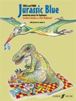 Paperback Jurassic Blue: Viola and Piano: Monstrous Pieces for Beginners Book