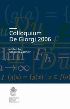 Paperback Colloquium de Giorgi 2006 Book