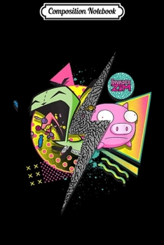 Paperback Composition Notebook: Invader Zim Gir and Piggy Bolt Journal/Notebook Blank Lined Ruled 6x9 100 Pages Book