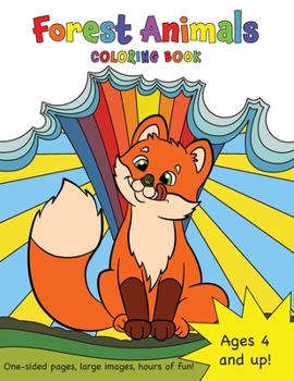 Paperback Forest Animals Coloring Book for Kids Ages 4-8! Book