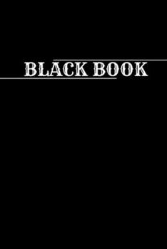 Black Book: Simple Notebooks  with Classic Black Cover Blush Notes 6x9 100 noBleed