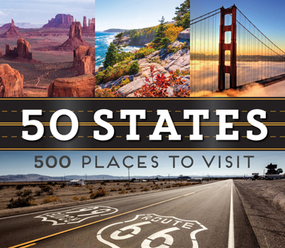 Hardcover 50 States 500 Places to Visit Book