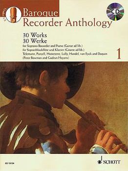 Paperback Baroque Recorder Anthology, Volume 1: 30 Works [With CD (Audio)] Book