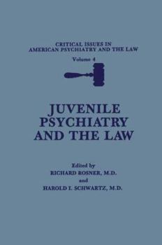 Paperback Juvenile Psychiatry and the Law Book