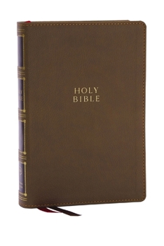 Imitation Leather KJV Holy Bible: Compact Bible with 43,000 Center-Column Cross References, Brown Leathersoft, Red Letter, Comfort Print (Thumb Indexing): King James Ve Book