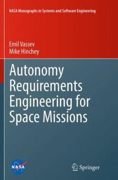 Paperback Autonomy Requirements Engineering for Space Missions Book