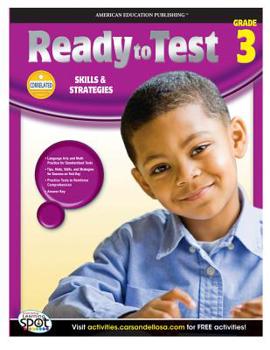 Paperback Ready to Test, Grade 3: Skills & Strategies Book