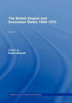 Hardcover Guide to Government Ministers: The British Empire and Successor States 1900-1972 Book