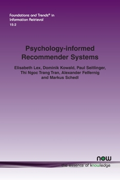 Paperback Psychology-Informed Recommender Systems Book