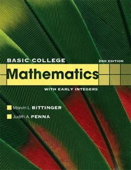 Paperback Basic College Mathematics with Early Integers Book