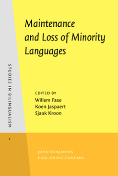 Hardcover Maintenance and Loss of Minority Languages (Studies in Bilingualism) Book