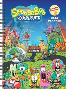Home Spongebob Squarepants 12-Month 2026 Planner Calendar (Includes Stickers) Book