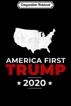 Composition Notebook: Trump 2020 Build The Wall Pro USA Conservative Vintage Gift Journal/Notebook Blank Lined Ruled 6x9 100 Pages