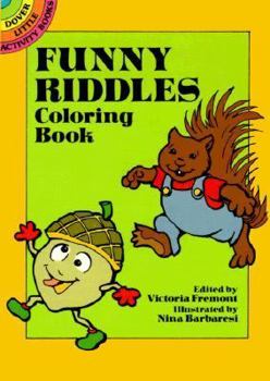 Paperback Funny Riddles Coloring Book