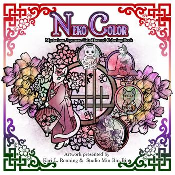 Neko Color: Mysterious Japanese Cat Themed Coloring Book