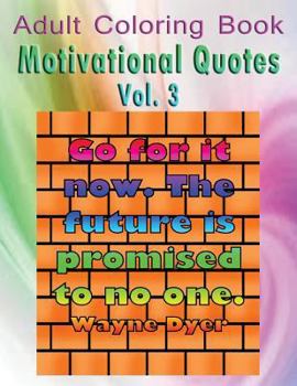 Adult Coloring Book Motivational Quotes Vol. 3