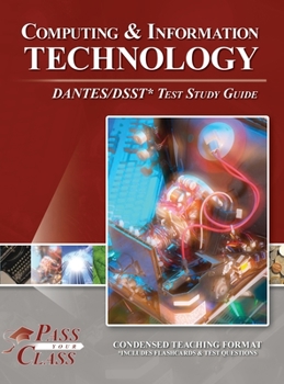 Hardcover Computing and Information Technology DANTES / DSST Test Study Guide Book