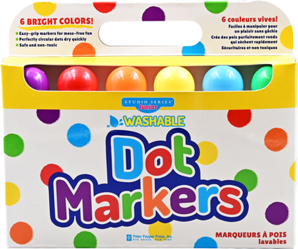 Misc. Studio Series Jr. Washable Dot Markers - 6 Colors Book