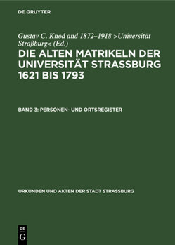 Hardcover Personen- Und Ortsregister [German] Book