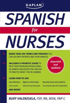 Paperback Spanish for Nurses Book