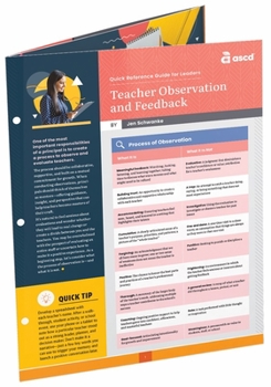 Paperback Teacher Observation and Feedback (Quick Reference Guide for Leaders) Book