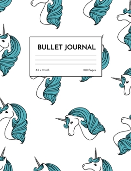 Bullet Journal: Cute Unicorn Dot Grid Notebook - Dotted Note Pad for Kids, Girls, Teens, Tweens, Women - Gifts for Birthday and Christmas | Design 98845