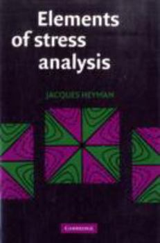 Paperback Elements of Stress Analysis Book
