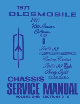Perfect Paperback 1971 Oldsmobile Chassis Service Manual By Detroit Iron Book