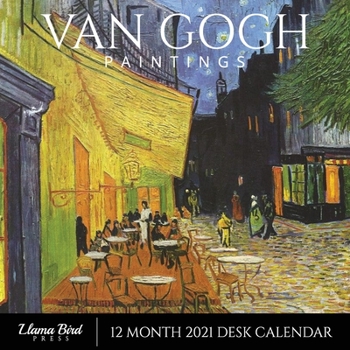 Paperback Van Gogh Paintings 2021 Desk Calendar: Famous Art, 8.5" x 8.5", 12 Month Calendar Planner for Home, Work, Office Gift Book