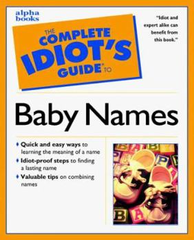 Paperback Complete Idiot's Guide to Baby Names Book