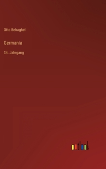 Hardcover Germania: 34. Jahrgang [German] Book